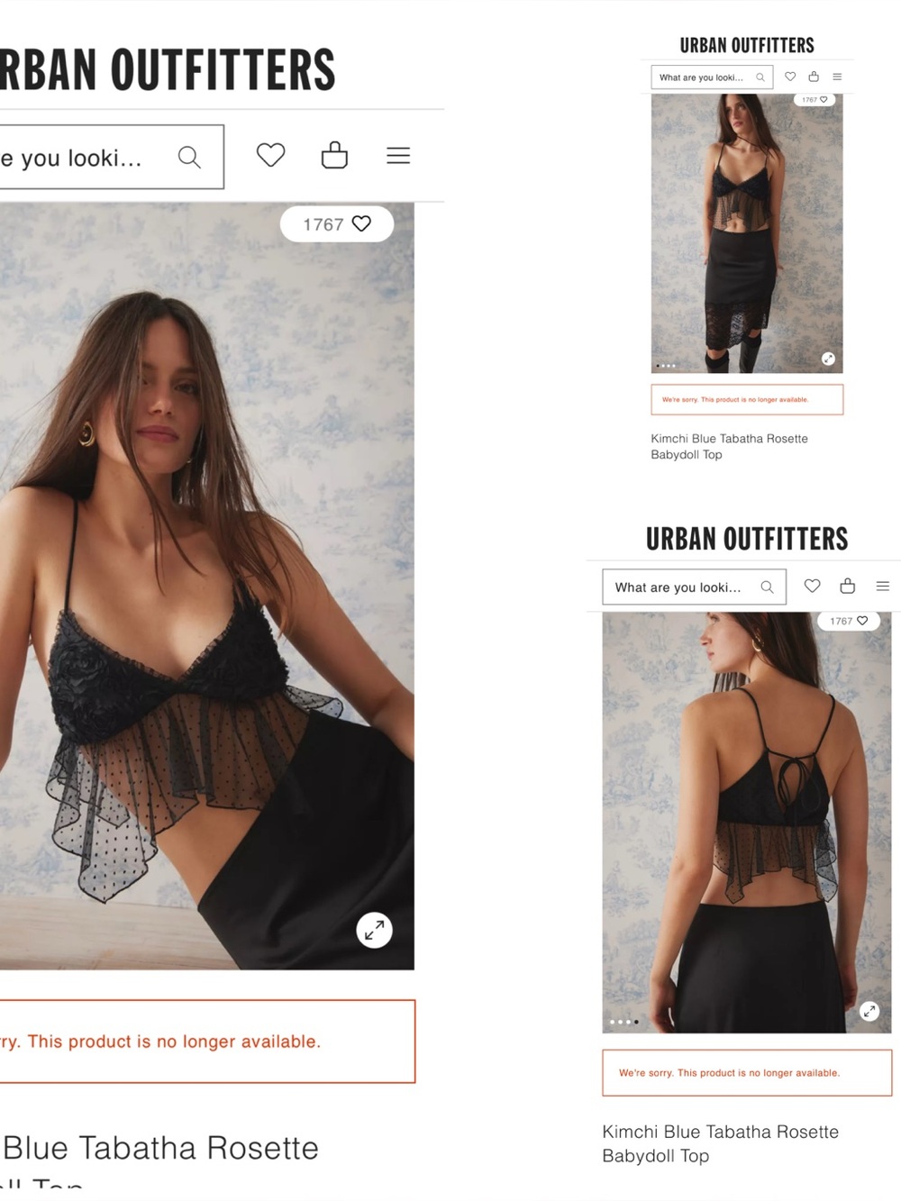 NWT Urban Outfitters Kimchi Blue Crop Top